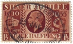 Stamps United Kingdom -  Jubileo de plata de George V