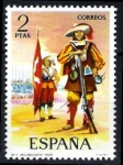 Stamps Spain -  Uniformes militares. Arcabucero de Infanteria, año 1632.