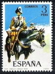 Stamps Spain -  Uniformes militares. Coracero de Caballería, año 1635.