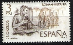 Stamps Spain -  Roma Hispania, Marco Valerio Marcial.