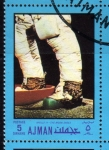 Stamps United Arab Emirates -  1970 Ajman:  Apolo 11, botas lunares