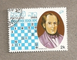 Stamps Laos -  Maestros del ajedrez