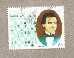 Stamps Asia - Laos -  Maestros del ajedrez