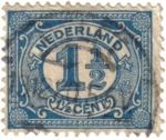 Stamps : Europe : Netherlands :  Cifras. Nederland