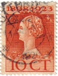 Stamps : Europe : Netherlands :  XXV aniversario coronación Reina Guillermina.