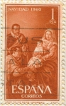Stamps Spain -  La Adoración de los Reyes Magos,  de Velazquez