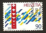 Stamps Switzerland -  1291 - 1991