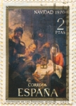 Sellos de Europa - Espa�a -  Adoración de los Pastores, Murillo.