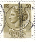 Stamps : Europe : Italy :  Antigua moneda de Siracusa