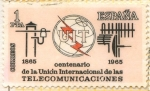 Stamps : Europe : Spain :  U. I. Telecomunicaciones