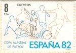 Stamps Spain -  Partido de Fútbol.