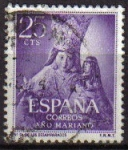 Sellos de Europa - Espa�a -  ESPAÑA 1954 1134 Sello Año Mariano Ntra. Sra. de los Desamparados Valencia 25c Usado