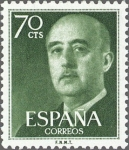 Sellos de Europa - Espa�a -  ESPAÑA 1955 1151 Sello Nuevo General Franco 0,70pts