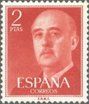Stamps Spain -  ESPAÑA 1955 1157 Sello Nuevo General Franco 2pts