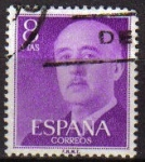 Stamps Spain -  ESPAÑA 1955 1162 Sello General Franco 8pts Usado