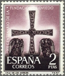 Sellos de Europa - Espaa -  ESPAÑA 1961 1396 Sello Nuevo XII Cent. Fundación Oviedo Cruz de los Angeles Yv1069