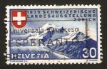 Sellos de Europa - Suiza -  montañas nevadas