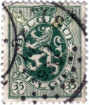 Stamps Belgium -  León (heráldica)
