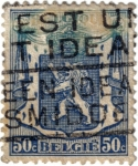 Stamps : Europe : Belgium :  Escudo heráldico.