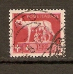 Stamps Italy -  LOBA  CON  RÓMULO  Y  REMO