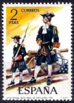 Stamps Spain -  Uniformes militares. Orden de la Santa Hermandad de Castilla, año 1488.