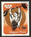Sellos de Europa - Hungra -  olimpiadas de Múnich 72, halterofilia