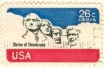 Stamps United States -  Shrine of Democracy.