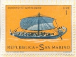 Stamps Europe - San Marino -  Nave Egipcia