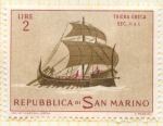 Stamps : Europe : San_Marino :  Triera Griega.