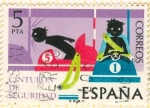 Stamps : Europe : Spain :  Cinturon de seguridad