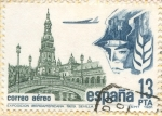 Stamps Spain -  PLaza de España (Sevilla)