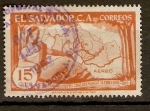 Stamps : America : El_Salvador :  MAPA
