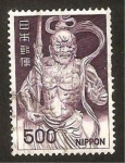 Stamps : Asia : Japan :  847 A - estatua del guardian de la puerta namdaimon