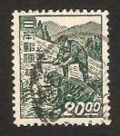 Stamps Japan -  campesinos trabajando en el campo