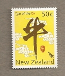 Stamps New Zealand -  Año chino del buey