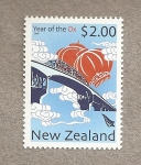 Stamps New Zealand -  Año chino del buey