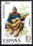 Stamps Spain -  Hispanidad. Argentina, El Gaucho Martín Fierro.