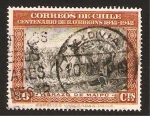 Stamps Chile -  centº de b. o'higgins, el abrazo de maipu