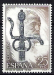 Stamps Spain -  Expo. Mundial de Filatelia. Orfebrería española.Espada de Carlos I.