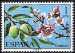 Stamps Spain -  Flora. Almendro, Prunus dulcis.