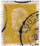 Stamps Germany -  Paul von Hindenburg .