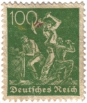 Stamps : Europe : Germany :  Mineros. Deutsches Reich