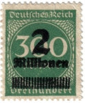 Stamps Germany -  Cifras. Deutsches Reich