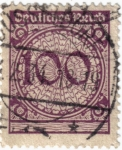 Stamps : Europe : Germany :  Cifras. Deutsches Reich