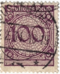 Stamps Germany -  Cifras. Deutsches Reich