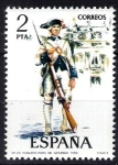 Sellos de Europa - Espa�a -  2278 Uniformes militares. Fusilero del Regimiento de Asturias, año 1789.