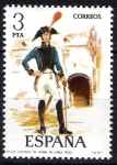 Stamps Spain -  2279 Uniformes militares. Coronel de Infantería de Línea.