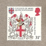 Stamps United Kingdom -  500 Aniv. del Colegio de Armas