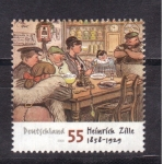 Stamps Germany -  Cent. Heinrich Zille