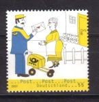 Sellos de Europa - Alemania -  Entrega de correo postal